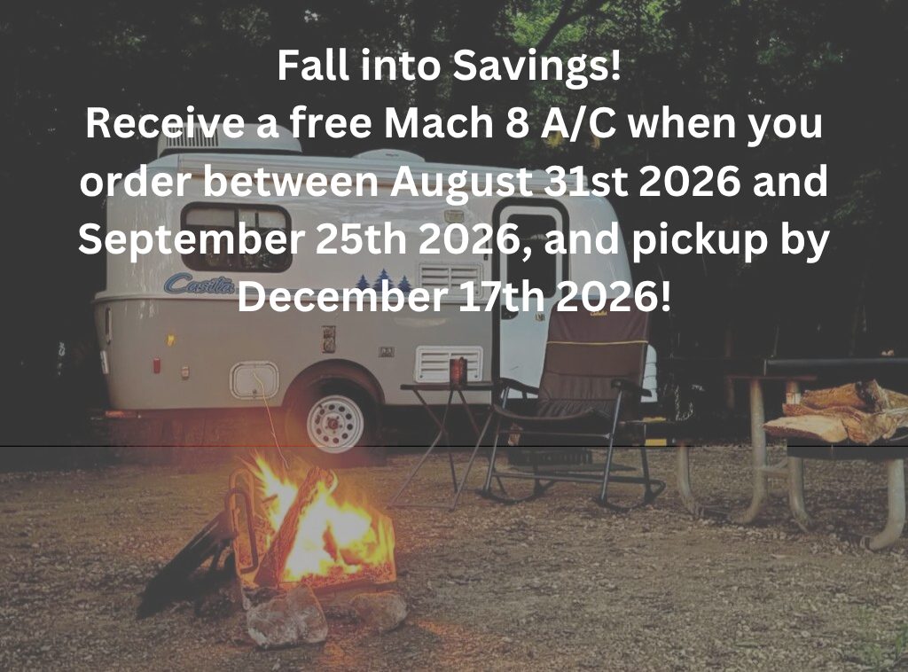 Fall into Savings! Receive a free Mach 8 AC when you order between August 31st 2026 and September 25th 2026, and pickup by December 17th 2026!